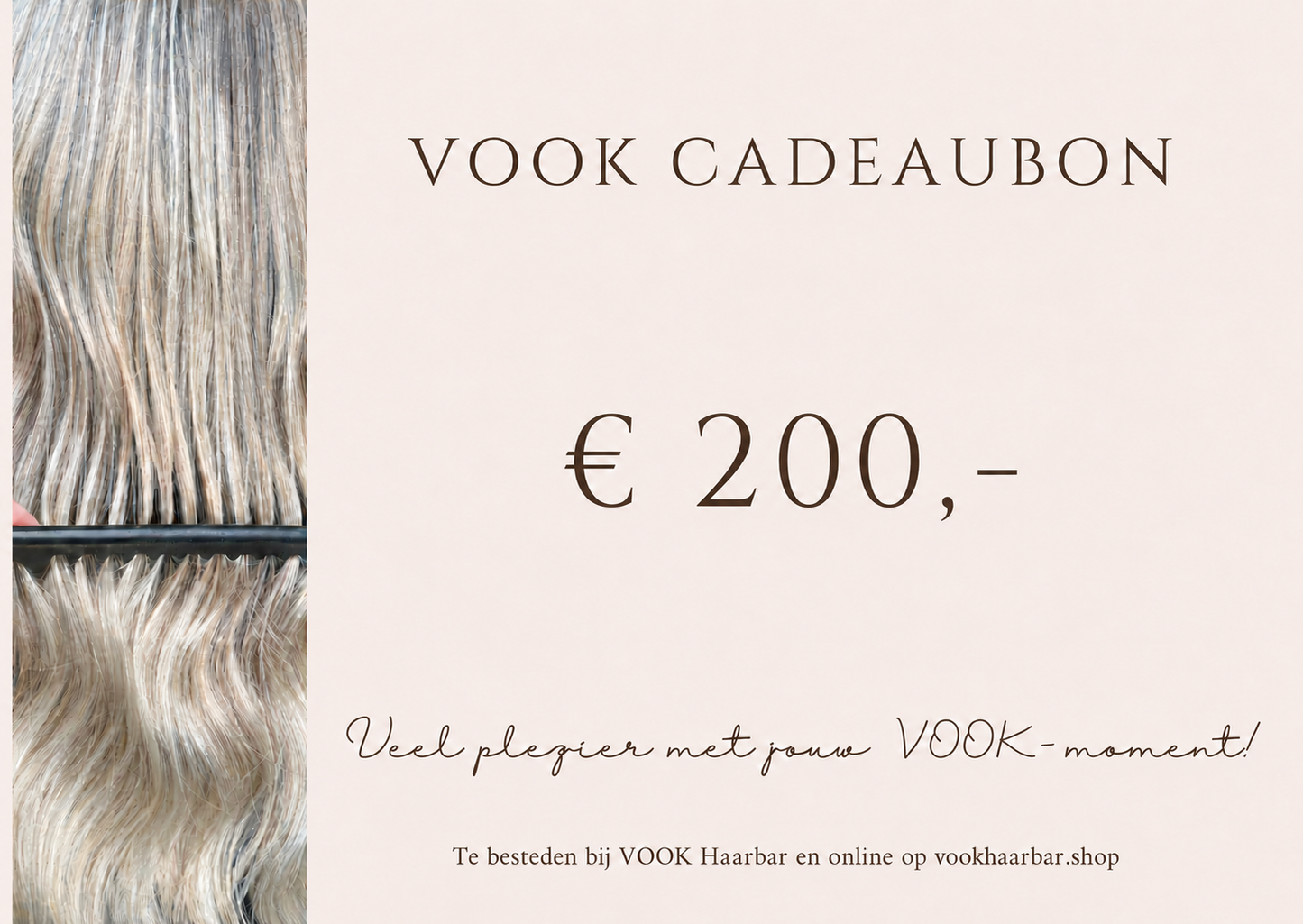 VOOK Haarbar Cadeaubon