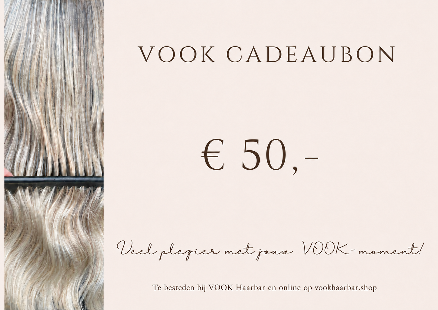 VOOK Haarbar Cadeaubon