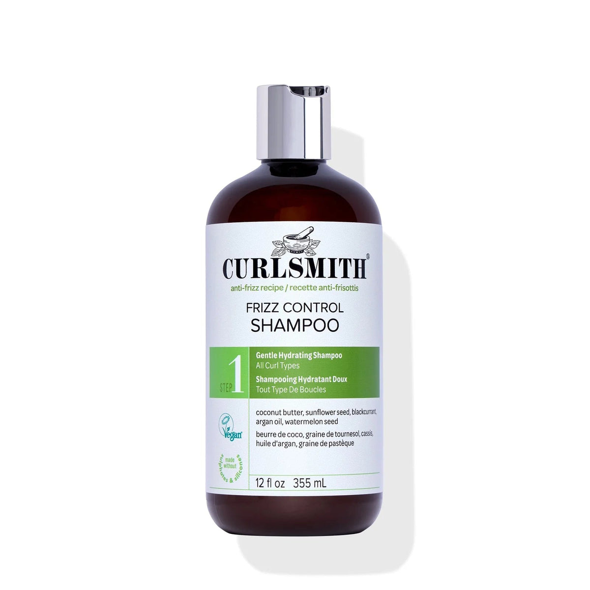 CurlSmith Frizz Control Cleanser Shampoo 355ml - VOOK Haarbar