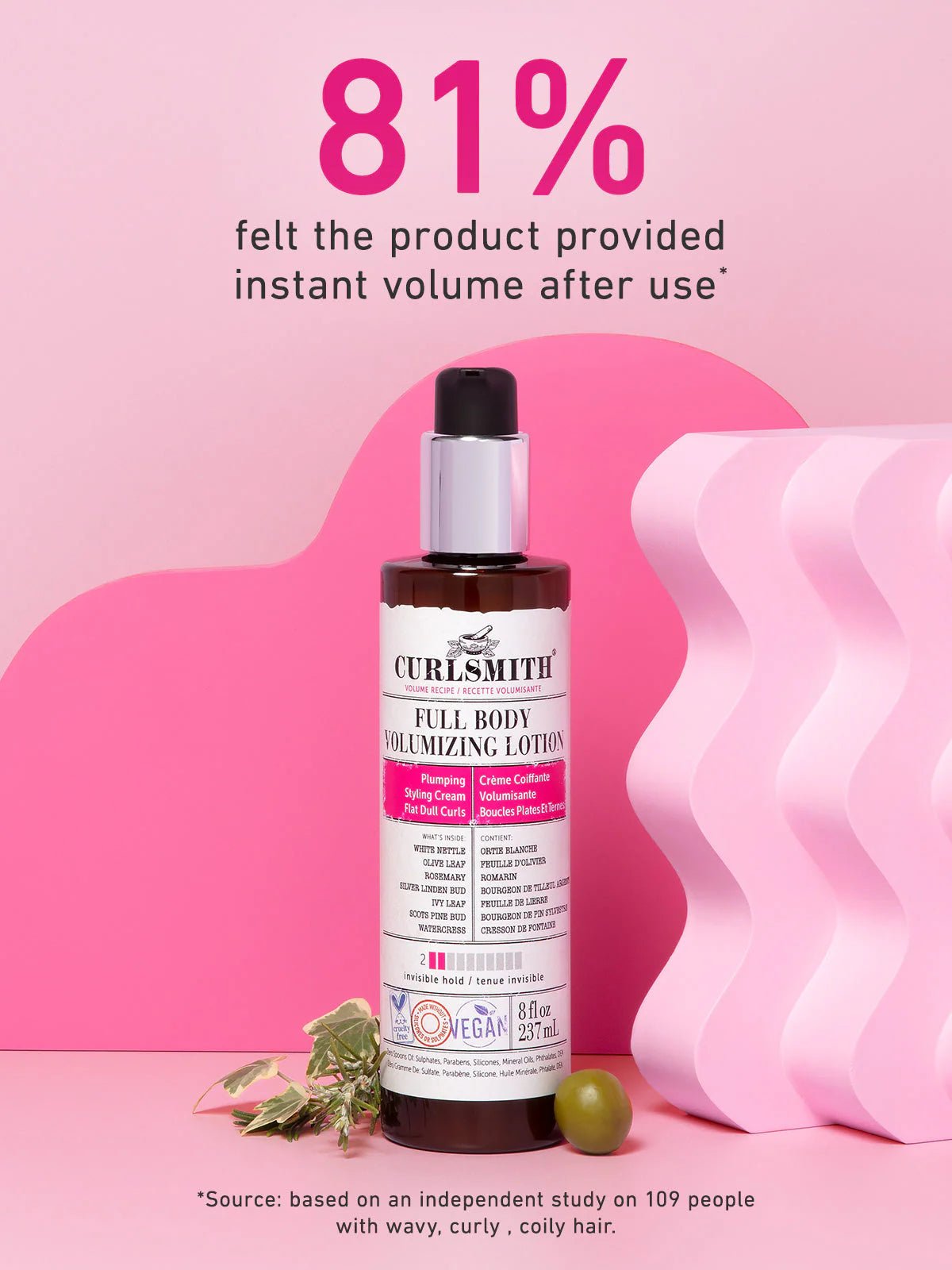 CurlSmith Full Body Volumizing Lotion 237ml - VOOK HaarbarStyling