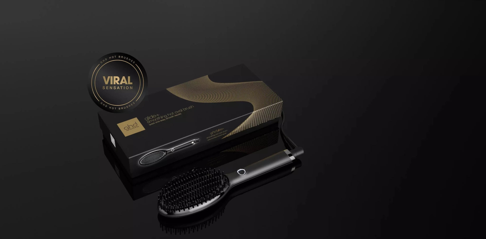GHD GLIDE+ WARMTEBORSTEL ZWART - VOOK HaarbarFÖHN