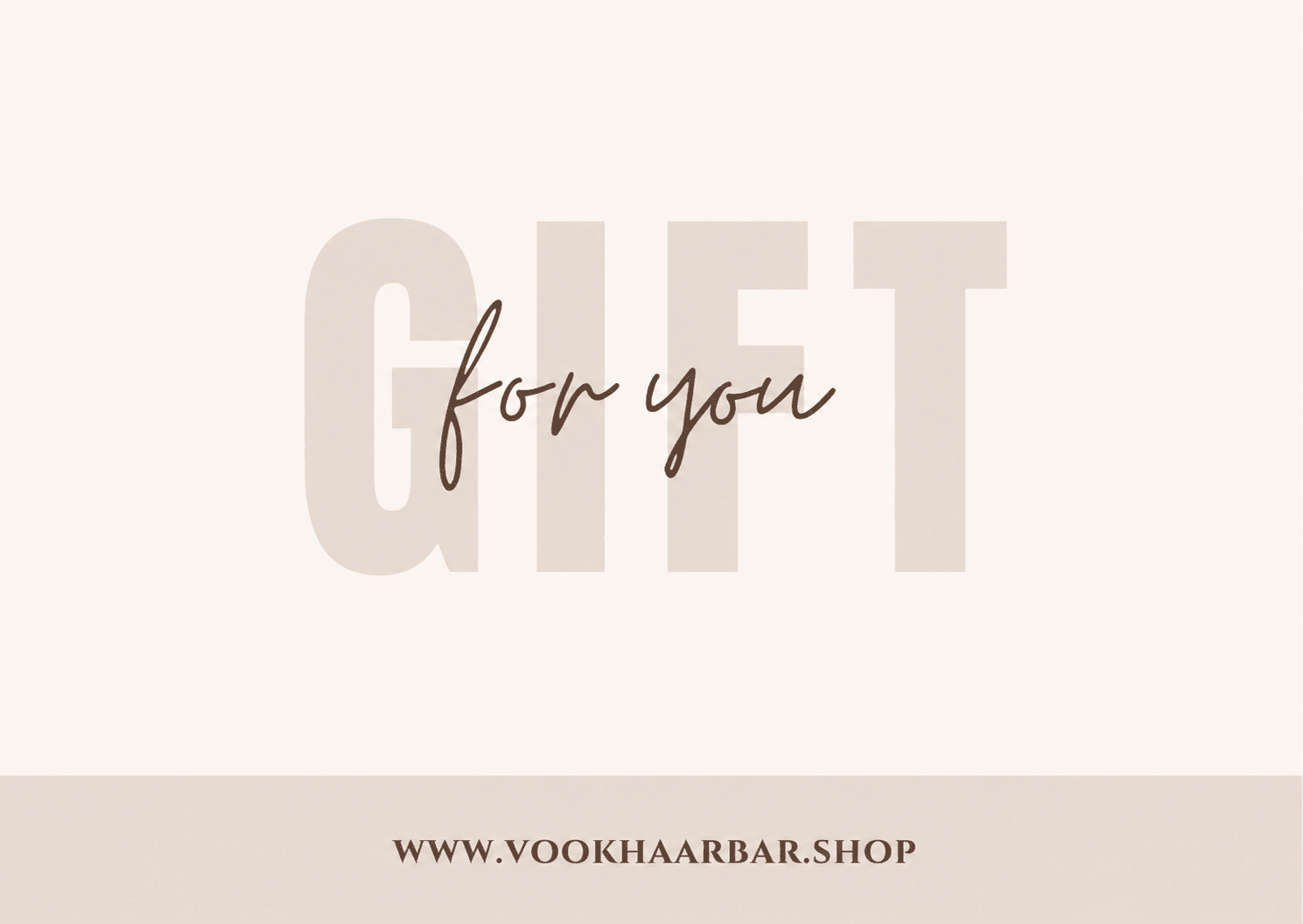 VOOK Haarbar Cadeaubon - VOOK Haarbar