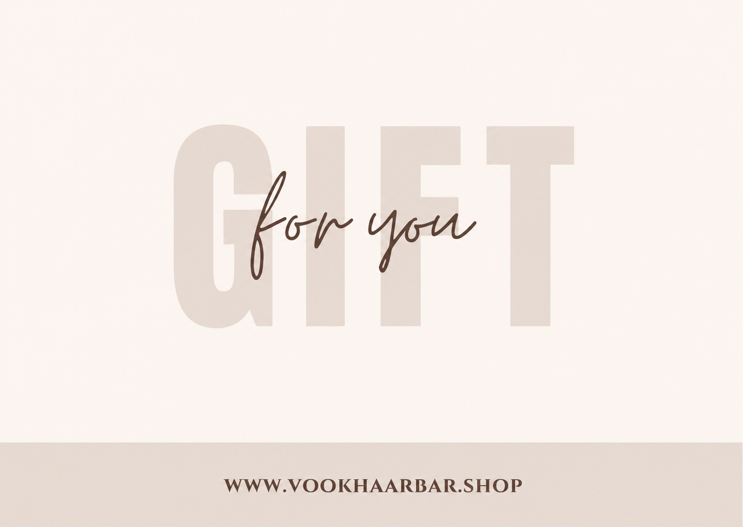 VOOK Haarbar Cadeaubon